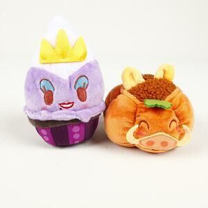 Pair of Disney Munchlings Plush Ursula Ice Cream Sundae Pumbaa Pumpkin Scented